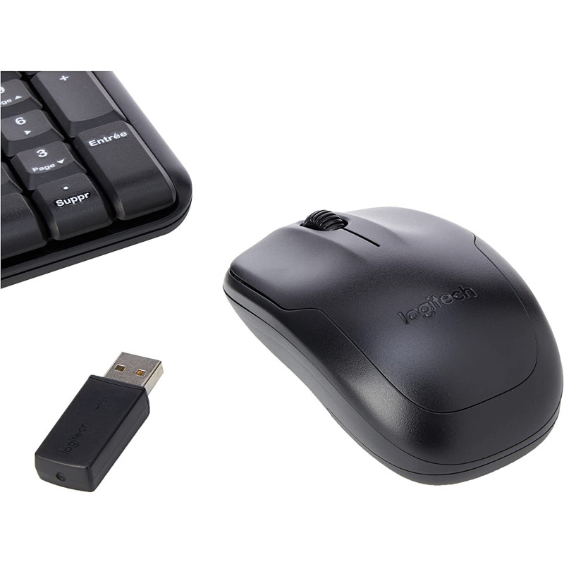 Logitech pack clavier + souris sans fil MK240 à 10.09€