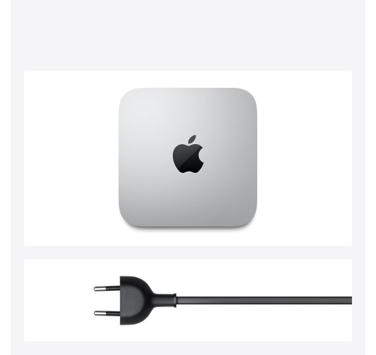 Mini PC de Bureau Apple Mac mini, M1, 8Go, 512Go SSD -Silver