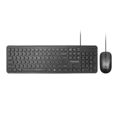 Pack Clavier + Souris Filaires Combo-KM2 Promate