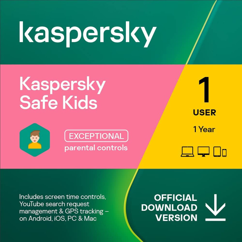 Kaspersky Safe Kids, 1Poste , abonnement 1 an
