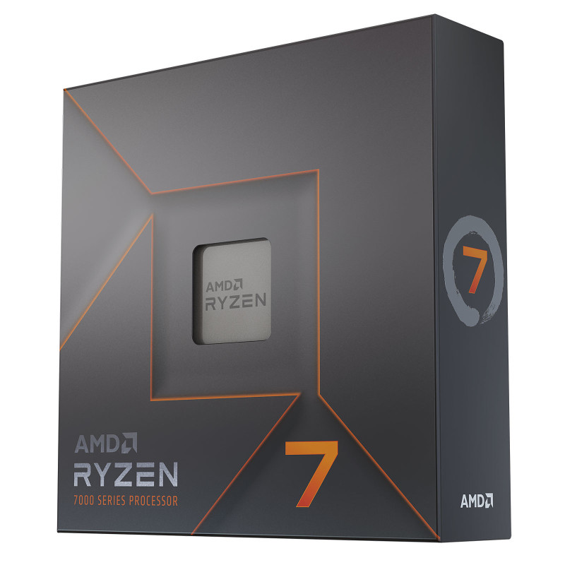 Processeur AMD Ryzen™7-7700X, Octa Core, 16 fils, 40Mo Cache, Up to 5.4GHz