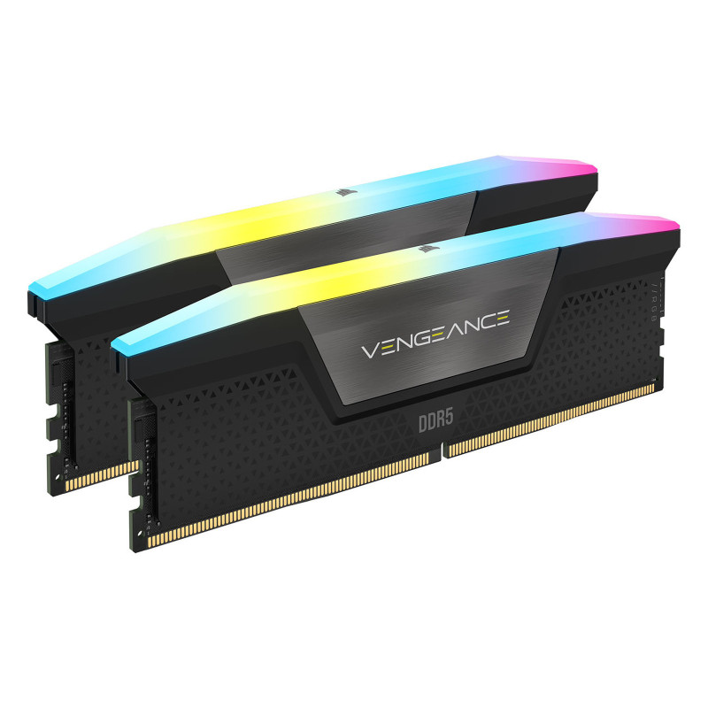 Kit de mémoire Corsair VENGEANCE® RGB, 32Go (2x16Go), DDR5 DRAM 5200MHz C40 -Noir