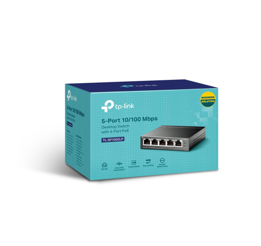 Switch de bureau Tp-Link TL-SF1005LP,  5 ports 10/100 Mbps avec 4 ports PoE