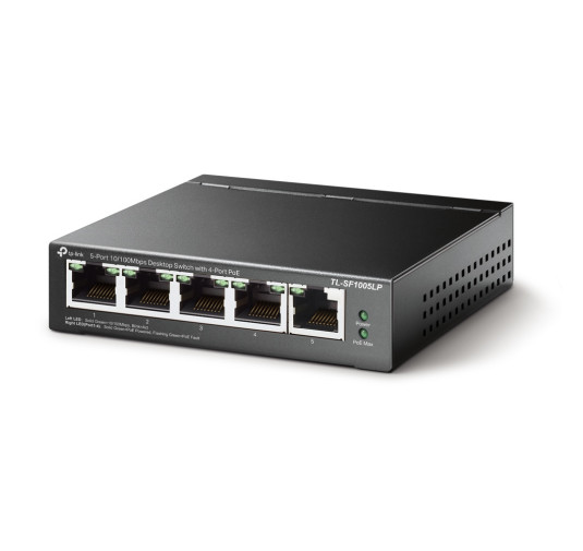 Switch de bureau Tp-Link TL-SF1005LP,  5 ports 10/100 Mbps avec 4 ports PoE