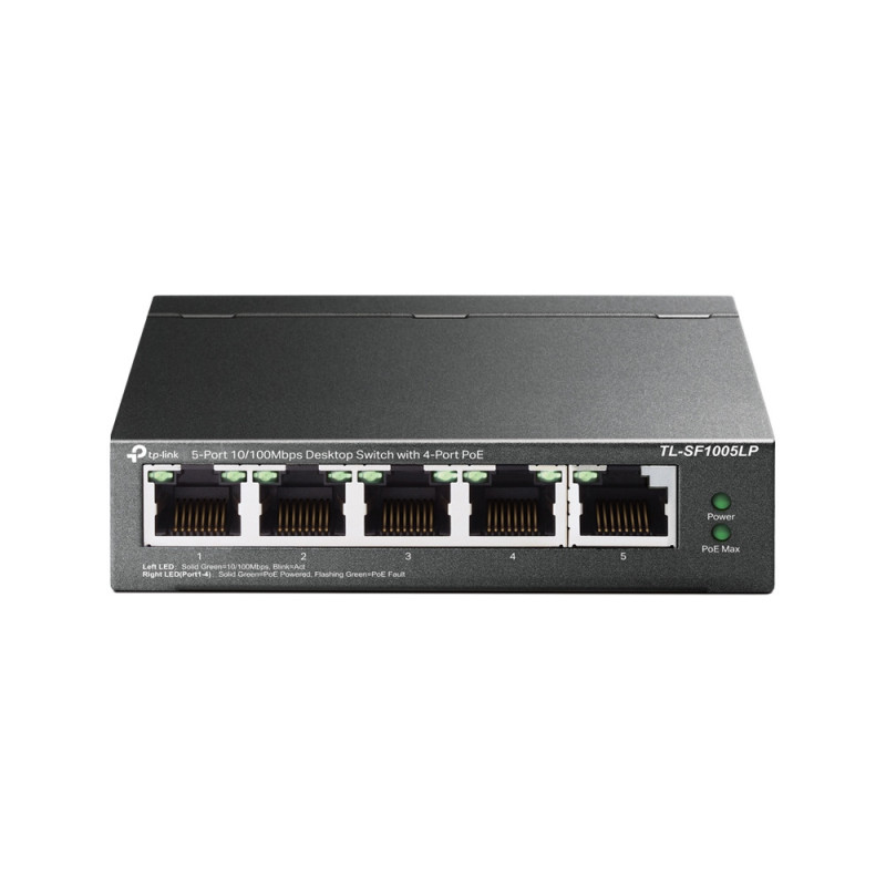 Switch de bureau Tp-Link TL-SF1005LP,  5 ports 10/100 Mbps avec 4 ports PoE