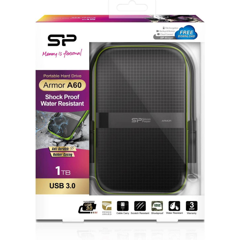 Disque Dur Externe Silicon Power Armor A60 /2To ANTICHOC USB 3.2 à bas prix  | Electro Tounes