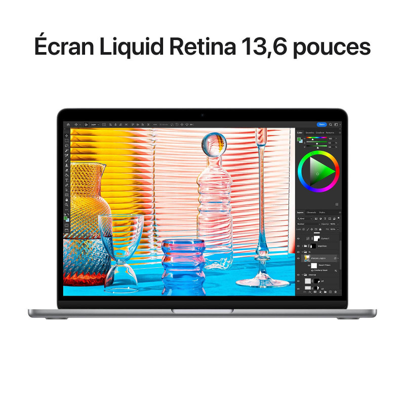 PC Portable APPLE MacBook Air M2, puce M2, 8Go, 256Go SSD, Ecran Retina 13.6"