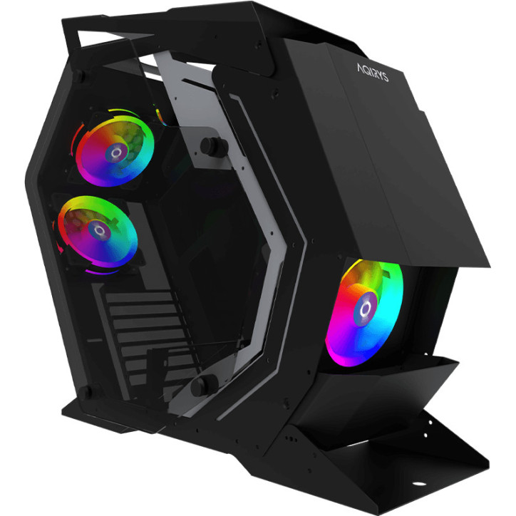 Boitier PC Rogue 6 RGB Spirit of gamer, Tour gaming, ITX / maTX / ATX 4  ventilateurs, rétroéclairé