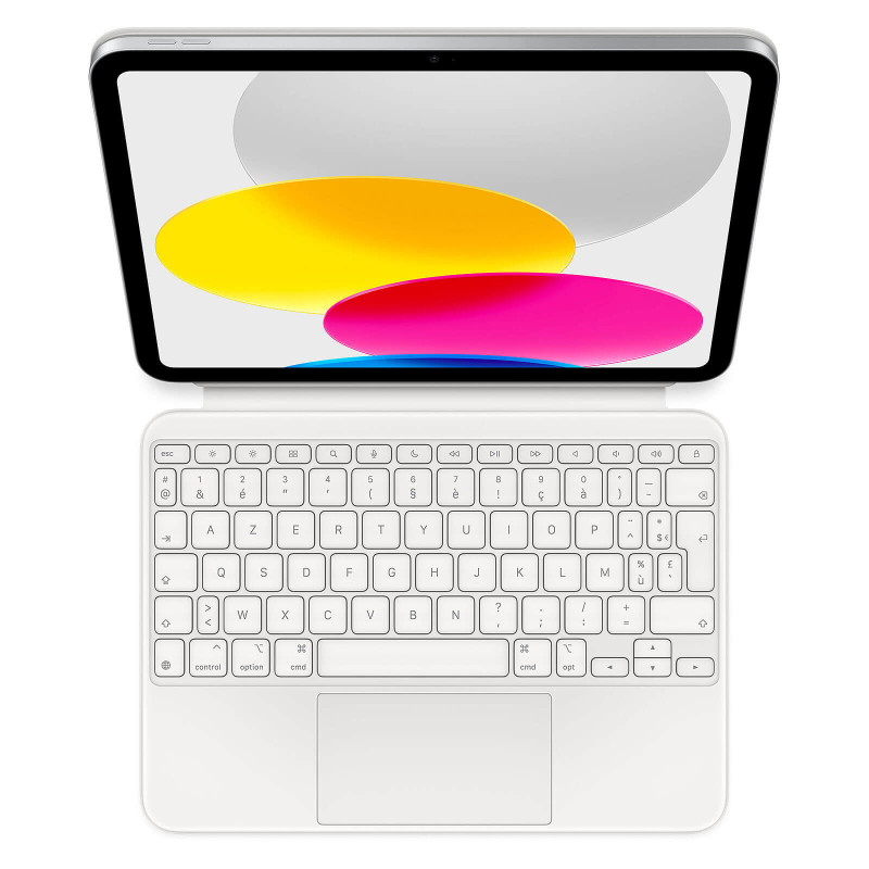 Apple Magic Keyboard Folio iPad (2022) Blanc-Fr