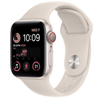 Montre connectée Apple Watch SE GPS 44mm - Aluminium Starlight