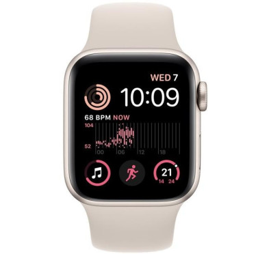 Montre connectée Apple Watch SE GPS 44mm - Aluminium Starlight