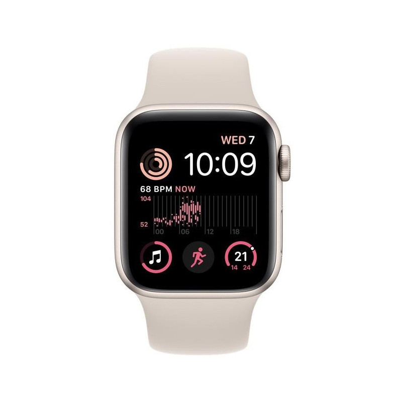 Montre connectée Apple Watch SE GPS 44mm - Aluminium Starlight