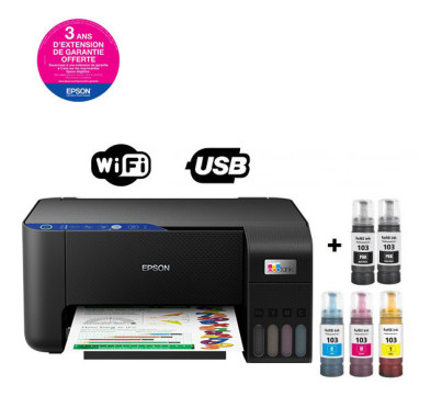 Imprimante à Réservoir EPSON EcoTank L3250 WIFI, Couleur, Multifonction  3en1, A4