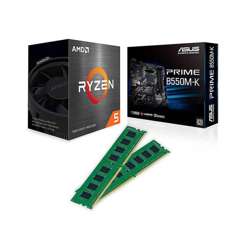 Upgrade PC: Ryzen 5 5600X + ASUS B550M-K + GOODRAM 16G