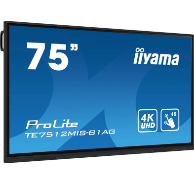 Ecran Interactive IIYAMA, UHD 4K Tactile 75" avec profils utilisateur