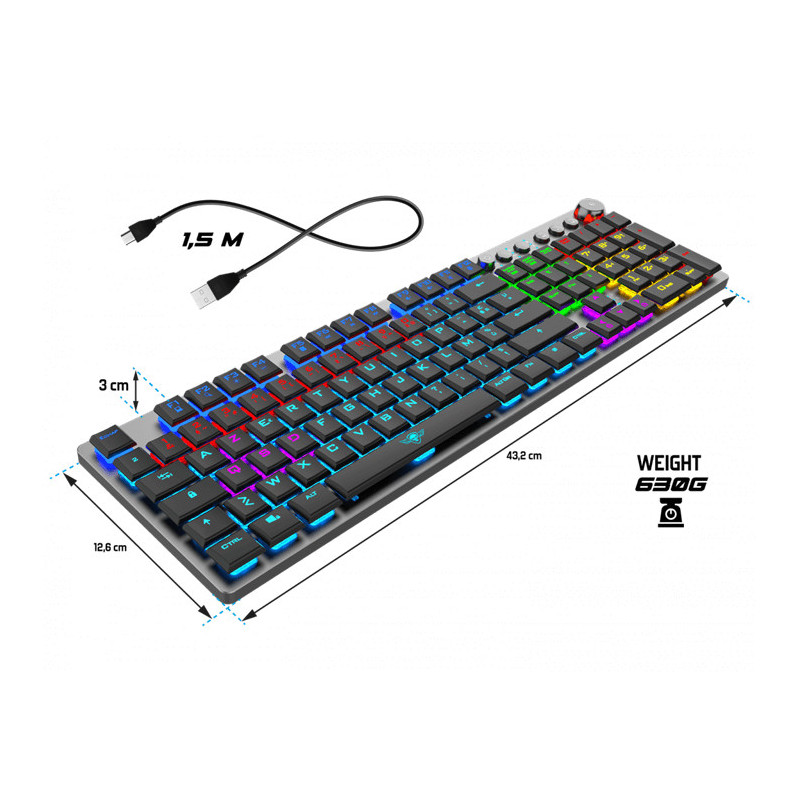 Aukey KM-G12 - Ce clavier gamer pas cher mécanique rgb à 55€ fait beaucoup  de bruit (satisfaisant) ! 