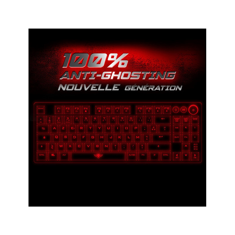 Clavier Gamer Mécanique Sans Fil SOG K1300, 100% Anti-ghosting, RGB
