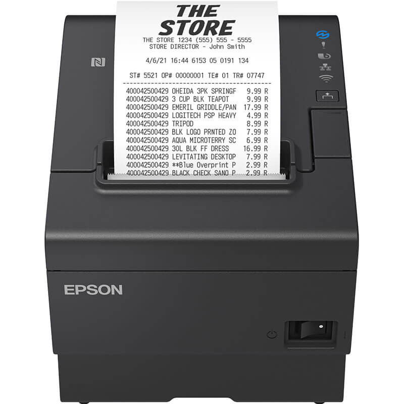 Imprimantes Ticket Epson TM-T88VII (112) : USB, Ethernet, Série, PS, Noir