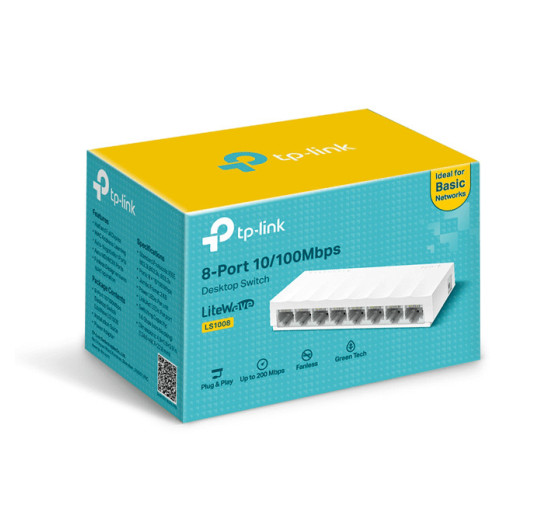 Switch réseau de bureau TP-Link 8 ports 10/100 Mbps