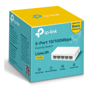 Switch réseau de bureau TP-Link 5 ports 10/100 Mbps
