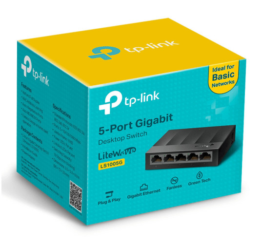 Switch réseau Gigabit TP-Link LS1005G, 5 ports 10/100/1 000 Mbps