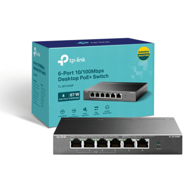 Switch PoE TP-Link TL-SF1006P, 6 ports 10/100 Mbps avec 4 ports PoE+
