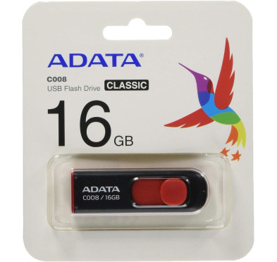 Clé USB ADATA C008 16Go Coulissant -noir