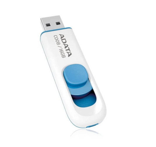 CLE USB ADATA 16G Coulissant -blanc