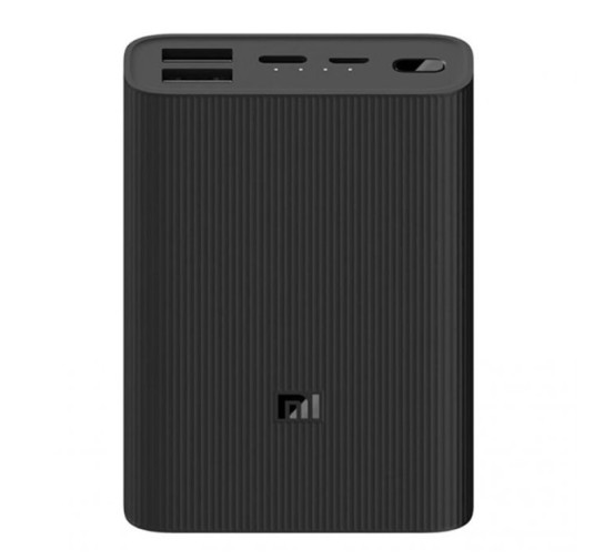 Power bank Xiaomi 3 ultra compact 10000 mah (Noir)