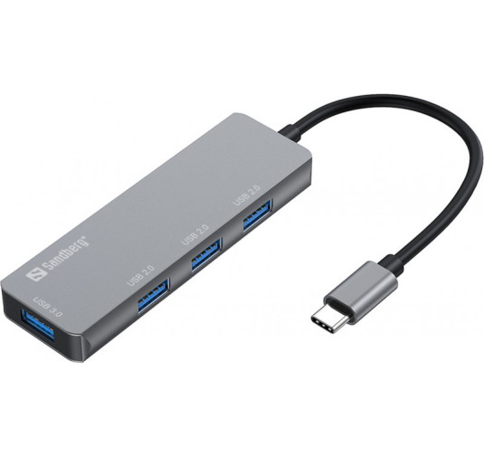 HUB économiseur SANDBERG USB-C (4en1)