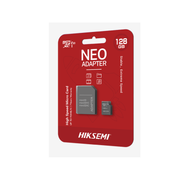 Carte mémoire MICROSDXC HIKSEMI 128 GO, Avec Adaptateur