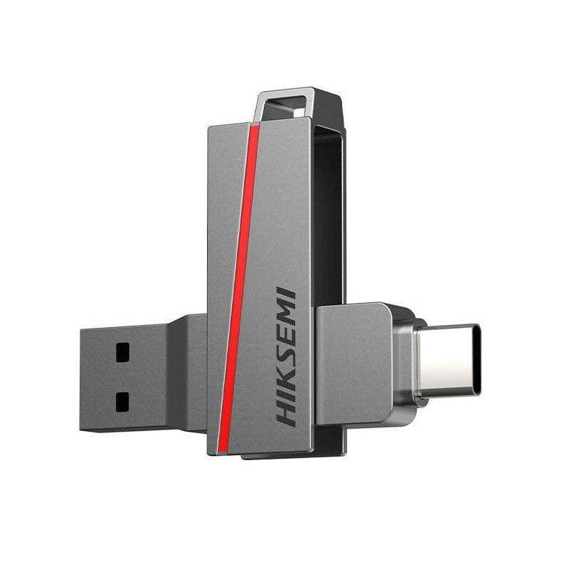 Clé USB Type C HIKSEMI E307C 256 GO, USB 3.2, Gris