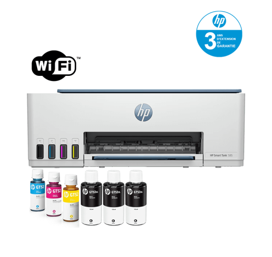 Imprimante 3EN1 HP Smart TANK 585 Couleur WI-FI – 1F3Y4A – Best