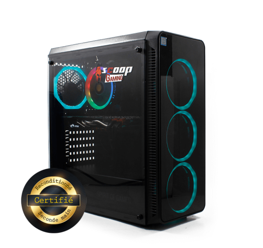 PC De Bureau Occasion Alpha Spirit, I3-9ème,8Go, GTX980, 240Go SSD + 1To