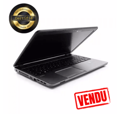 Pc Portable Occasion Reconditionné HP PROBOOK 450 G1, I7 4ème, 16Go, Ecran 15.6" HD