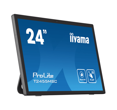Ecran Tactile iiyama ProLite 23.8" FHD, webcam intégrée