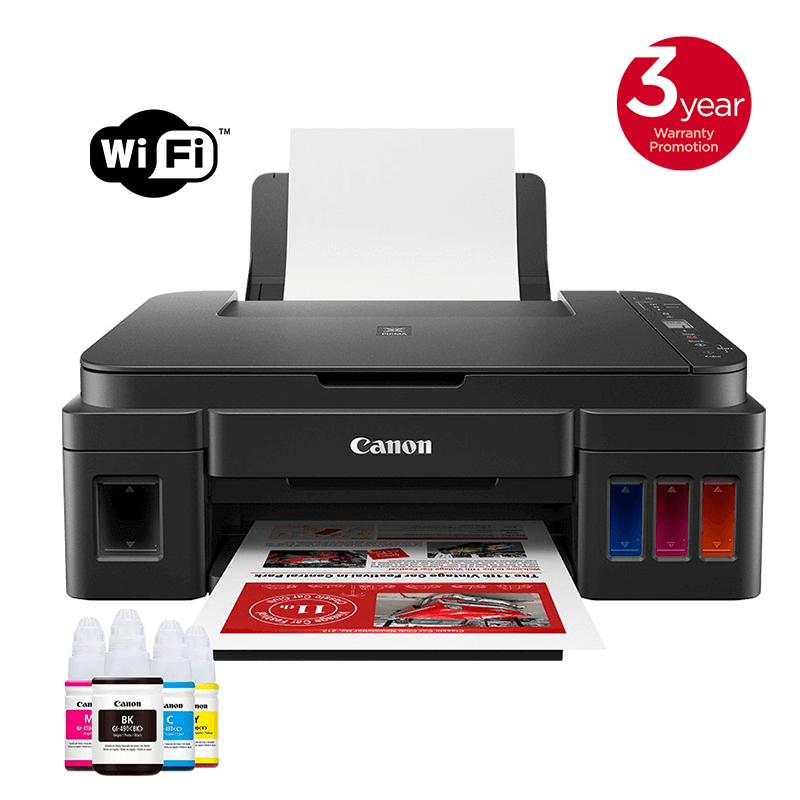 Imprimante Multifonction à réservoir Canon PIXMA G3410 Couleur A4 - WiFi