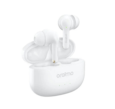 FreePods Oraimo - True Wireless Earbuds avec étui de chargement, White