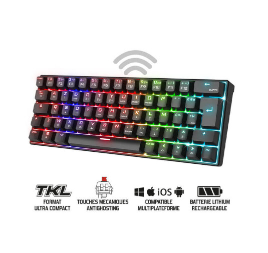 Clavier Gamer SOG - Mécanique sans fil XPERT-K200, RGB