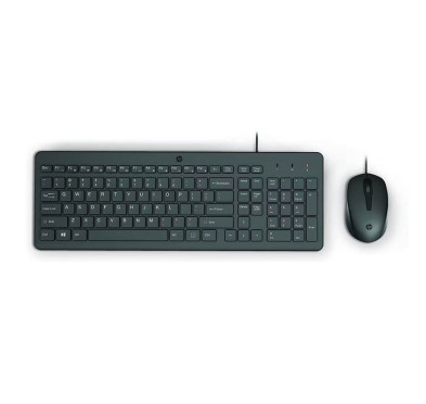 Pack Clavier & Souris Filaire HP 150 USB AZERTY Arabise