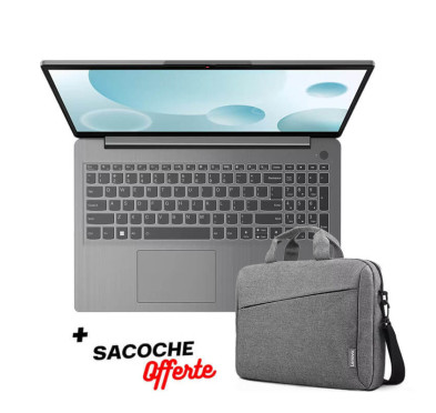 Pc Portable Lenovo IdeaPad 3 15IAU7, i7-12ème, 8Go, 512G ssd, 15.6" -Gris