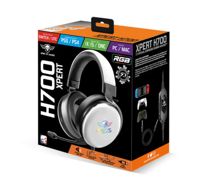 Casque Gamer SOG XPERT H700 USB - RGB White