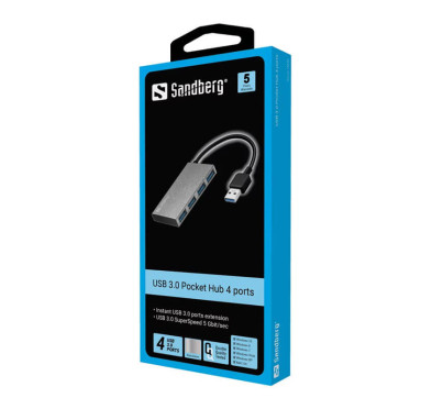 HUB SANDBERG USB 3.0 - (4 Ports)