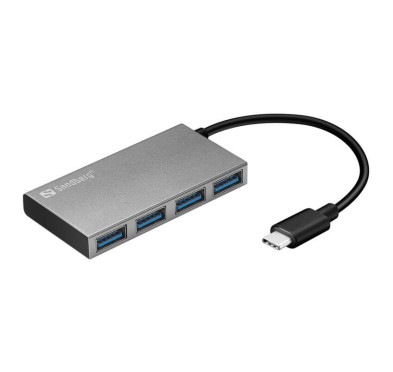 HUB SANDBERG USB-C To (4 Ports USB 3.0)