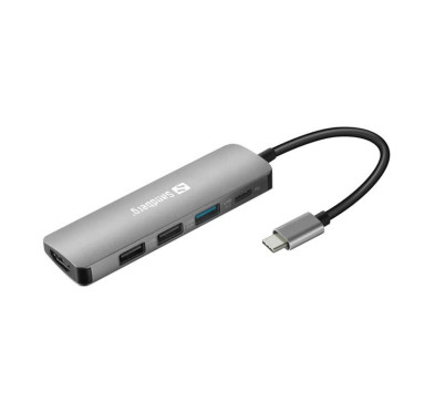 Docking mini Sandberg USB-C (5en1)