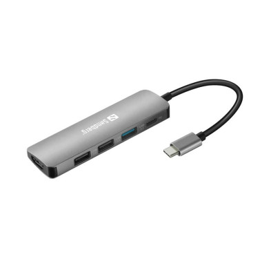 Docking Station mini Sandberg USB-C (5en1)