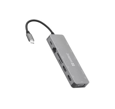 Station d'accueil - Travel Dock Sandberg USB-C  (13en1)