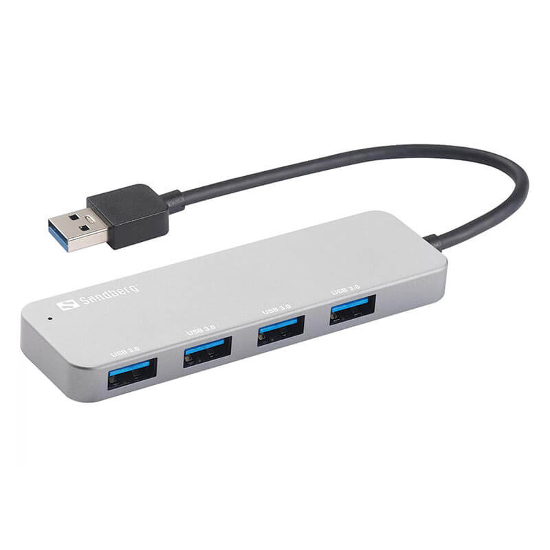 Hub USB Sandberg, USB 3.0 - (4 Ports) + Micro USB
