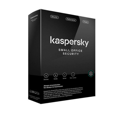 Antivirus Kaspersky Small Office Security 5 postes - 5 mobiles - 1 serveurs - 1an