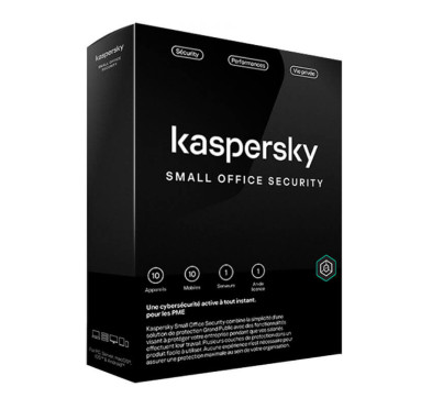 Antivirus Kaspersky Small Office Security 10 postes - 10 mobiles - 1 serveurs - 1an